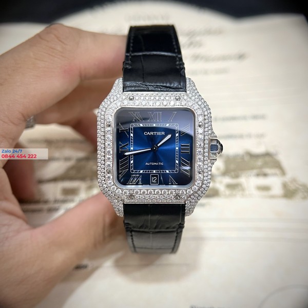  Cartier Santos 40mm Diamonds