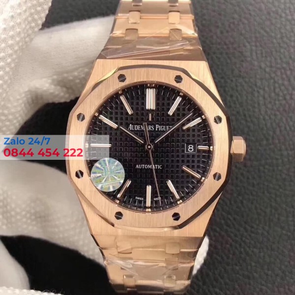 AUDEMARS PIGUETT Royal Oak Automatic Black Dial Watch Cao Cấp