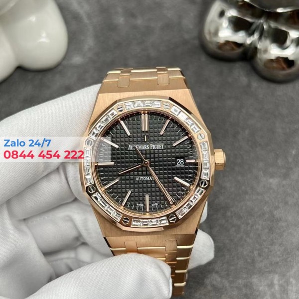 Đồng Hồ Audemars Piguet Royal Oak  15500OR Rose Gold Diamonds Baguette