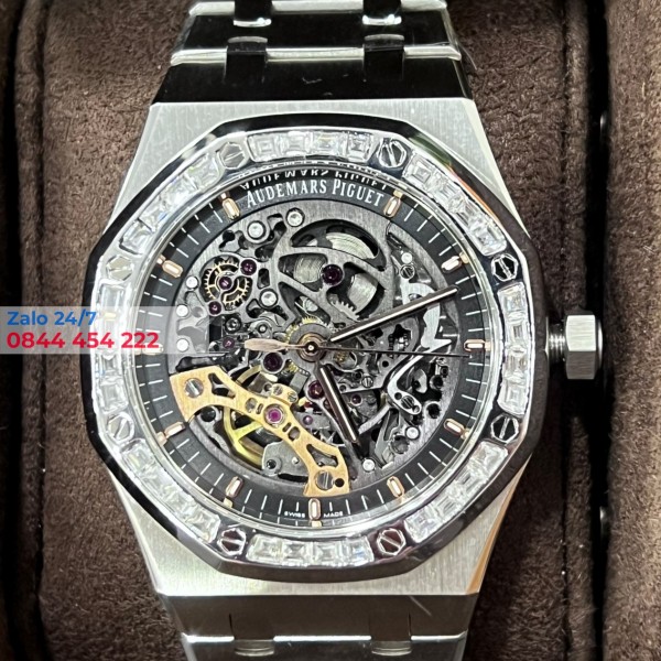 Đồng Hồ Audemars Piguet Royal Oak Double Balance Diamonds Moissanite