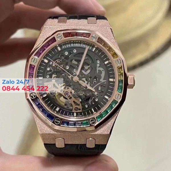 Đồng Hồ Audemars Piguet Royal Oak Frosted Gold Double Balance Wheel Openworked Super