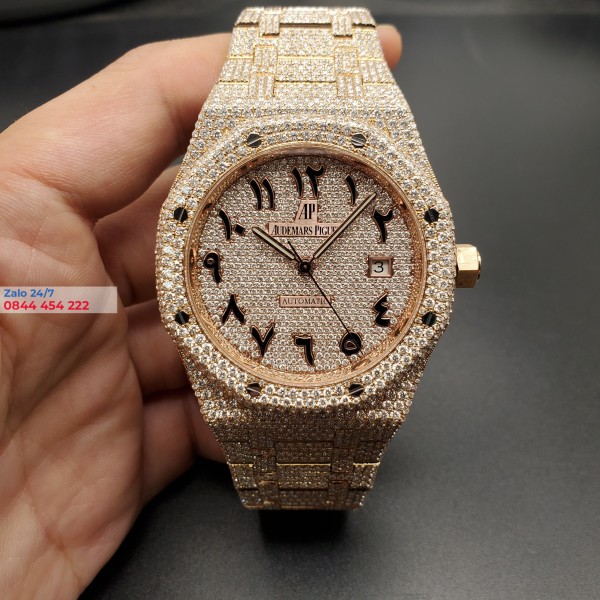 Đồng Hồ Audemars Piguet Vàng Khối 18K Full Kim Cương Thiên Nhiên