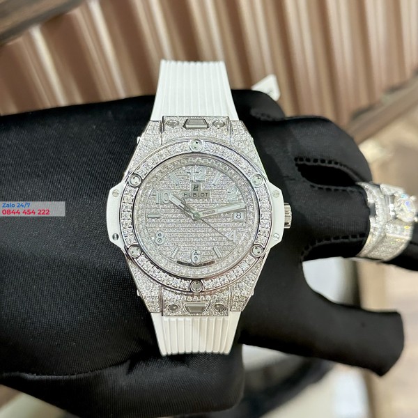 Đồng Hồ Hublot Big Bang One Click 39mm Rep 1:1 Diamonds Moisanite