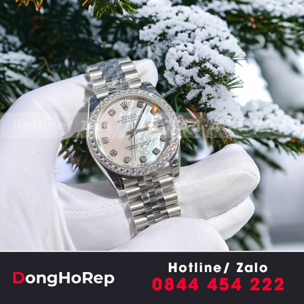 Đồng hồ nữ rolex datejust 31mm diamond benzel 