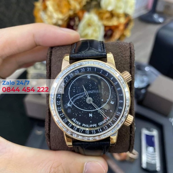 Đồng Hồ Patek Philippe Grand Complications 6104R-001 Rose Gold Kim cương Baguette