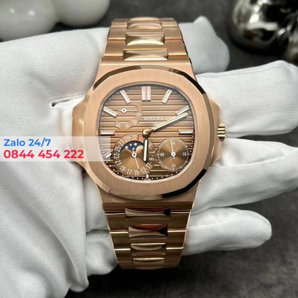 Đồng Hồ Patek Philippe Nautilus 5712 Chế Tác Vàng Khối 18k