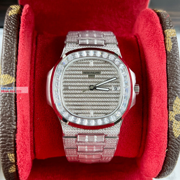 Đồng Hồ Patek Philippe Nautilus 5719/10G-010 Siêu Cấp Đá Swa Cao Cấp