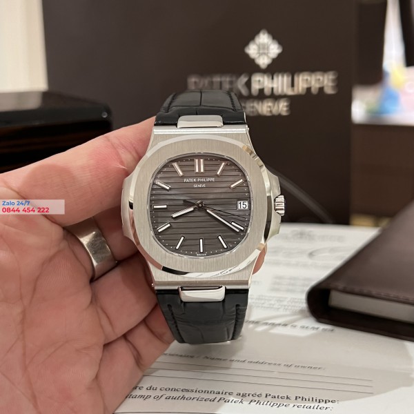 Đồng Hồ Patek Philippe Replica Nautilus 5711R Dây Da