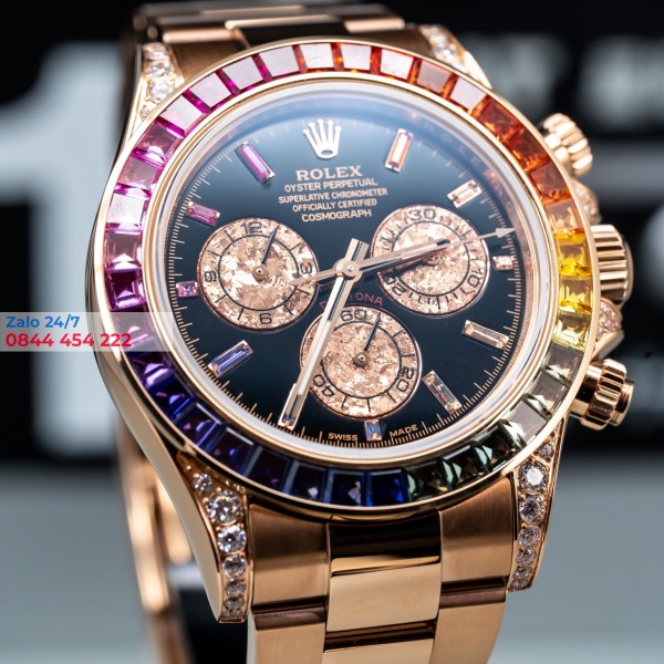 Đồng Hồ Rolex Cosmograph Daytona 116595 Rainbow Nhà máy Noob 