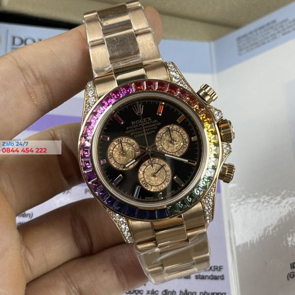 Đồng Hồ Rolex Cosmograph Daytona 116595RBOW Rose Gold 18k