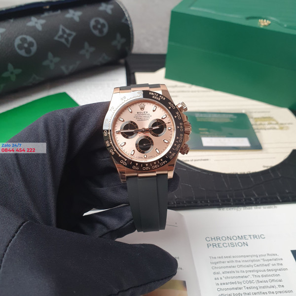 Đồng Hồ Rolex Cosmograph Daytona 116515LN Mặt Số Hồng Đen