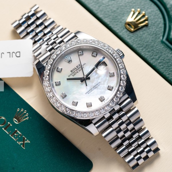 Đồng hồ Rolex Datejust 36 126284rbr-0011 36mm Viền Kim Cương Moisssanite