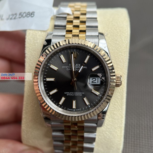 Đồng Hồ Rolex Datejust 36 278271 Mặt Số Rhodium Cọc Số Dạ Quang