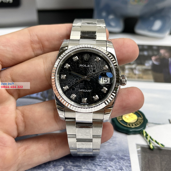 Đồng Hồ Rolex Datejust 36 oyster Mặt Số Vi Tính