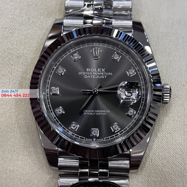 Đồng Hồ Rolex Datejust 278274 Mặt Số Xám Cọc Số Dạ Quang