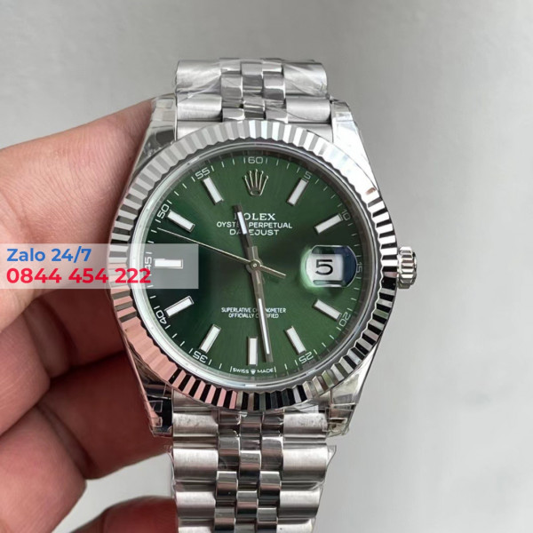 Đồng Hồ Rolex Datejust 278274 Mặt Số Xanh Cọc Số Dạ Quang