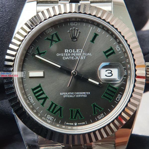 Đồng Hồ Rolex Datejust 126233 Mặt Số Slate Cọc Số La Mã