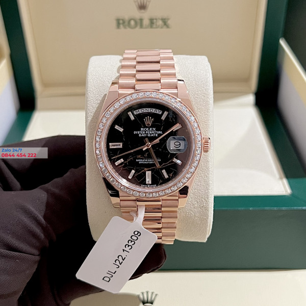 Đồng Hồ Rolex Day-Date 36 128345RBR Mặt Số Eisenkiesel