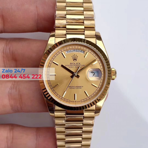 Đồng Hồ Rolex Day-Date 40 228238 Mặt Số Champagne