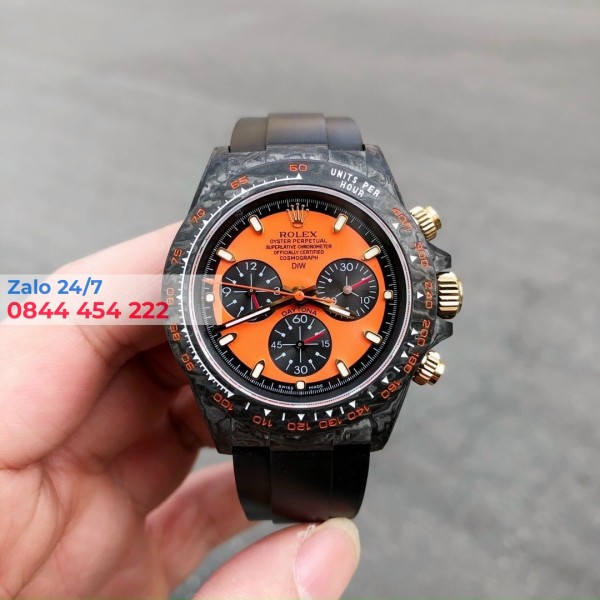 Đồng Hồ Rolex Daytona Cosmogrph Diw Rep 1:1 Carbon