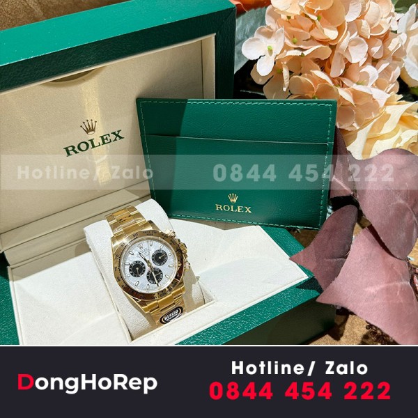 Đồng hồ rolex daytona độ mặt thiên thạch yellow gold 