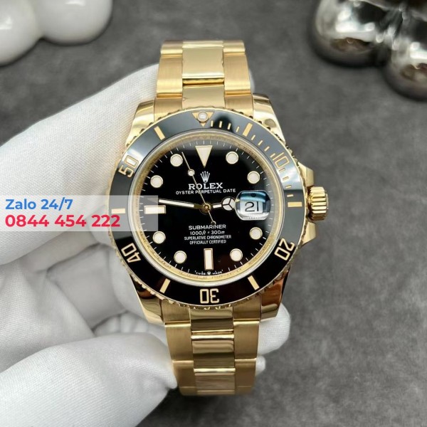 Đồng Hồ Rolex Submariner 116618 Chế Tác Vàng Khối 18k