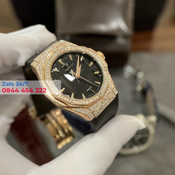 Hublot Classic Fusion Orlinski King Gold moissanite Diamonds