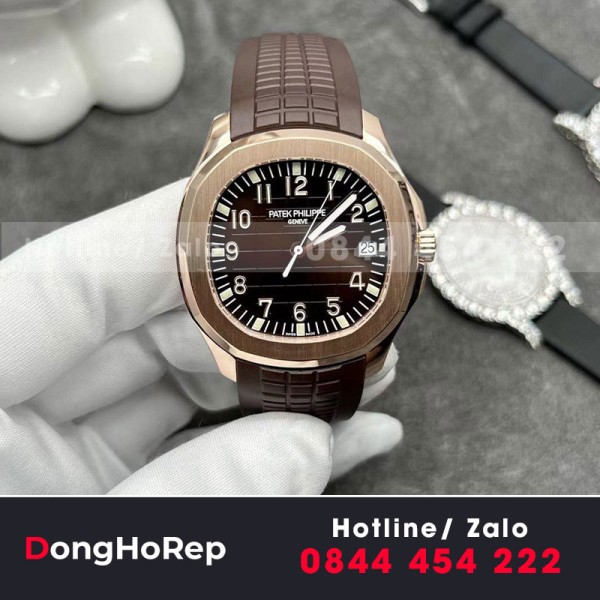 Patek philippe aquanaut 5167r rose gold chế tác vàng đúc 18k 