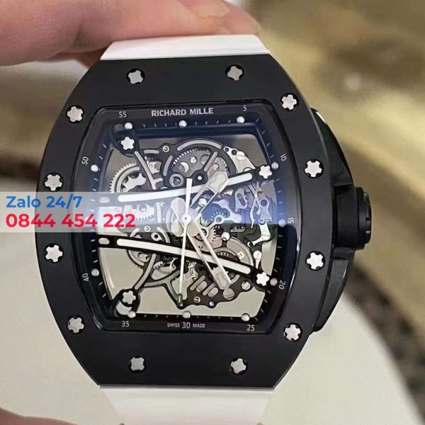 Richard Mille Rm 61-01 tinh chỉnh vỏ ceramic  góc 4h quay chuẩn auth 