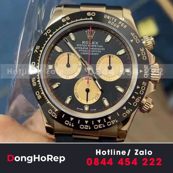 Rolex daytona chế tác vàng đúc 18k yellow gold 