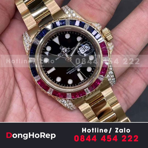 Rolex GMT master II 116758SARU vàng 18k 