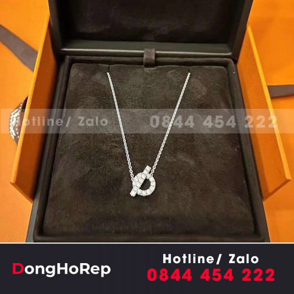 Vòng cổ hermes au750 diamond 