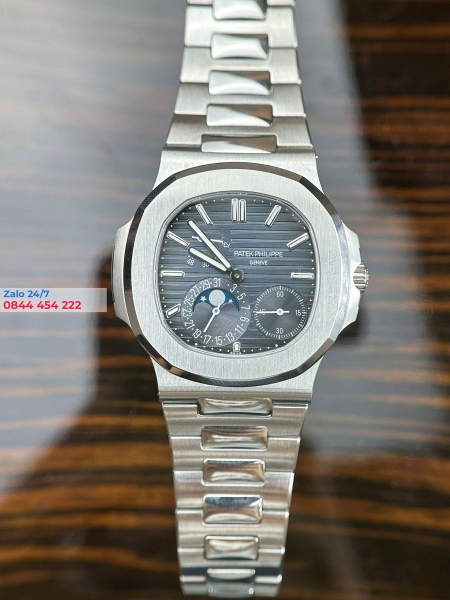 Đồng hồ Patek Philippe Nautilus 5712/1A-001 bản mới nhất, độ mặt, độ máy, làm dây chuẩn auth