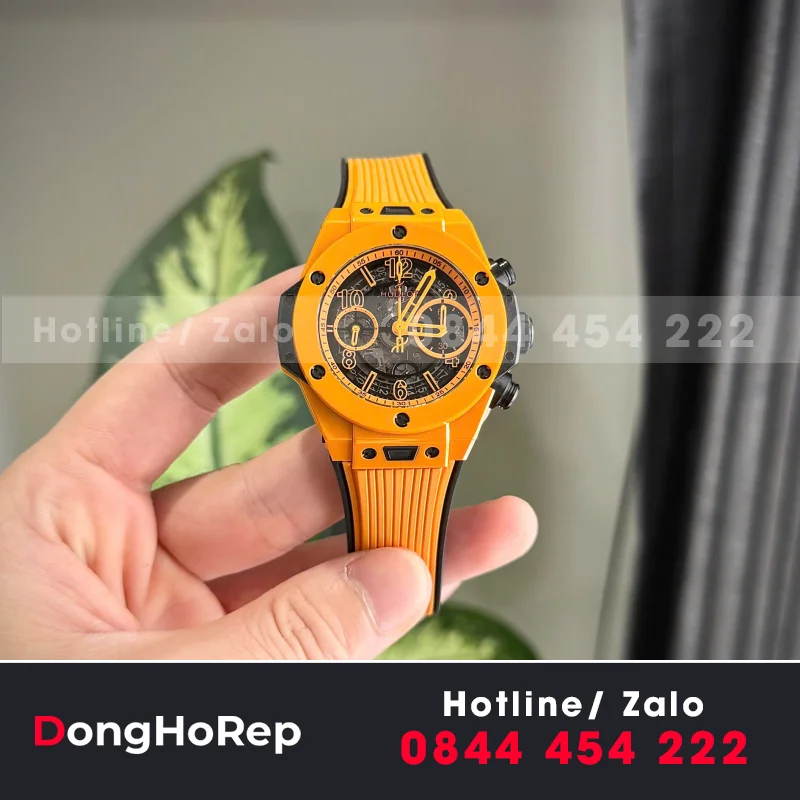 Bộ Sưu Tập Đồng Hồ Hubot Big Bang Unico Orange Ceramic Chế Tác Nhà Máy BBF 42mm