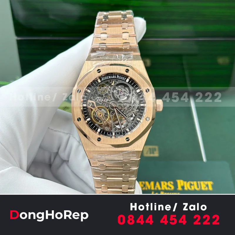 Đồng Hồ Audemars Piguet Royal Oak 15407 Chế Tác Mặt Lộ Cơ Xưởng THB 41mm