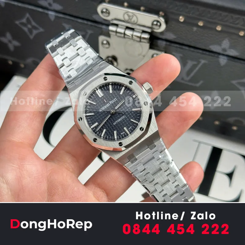 Đồng Hồ Audemars Piguet Royal Oak 15450ST Rep 11 Mặt Đen APS 37mm