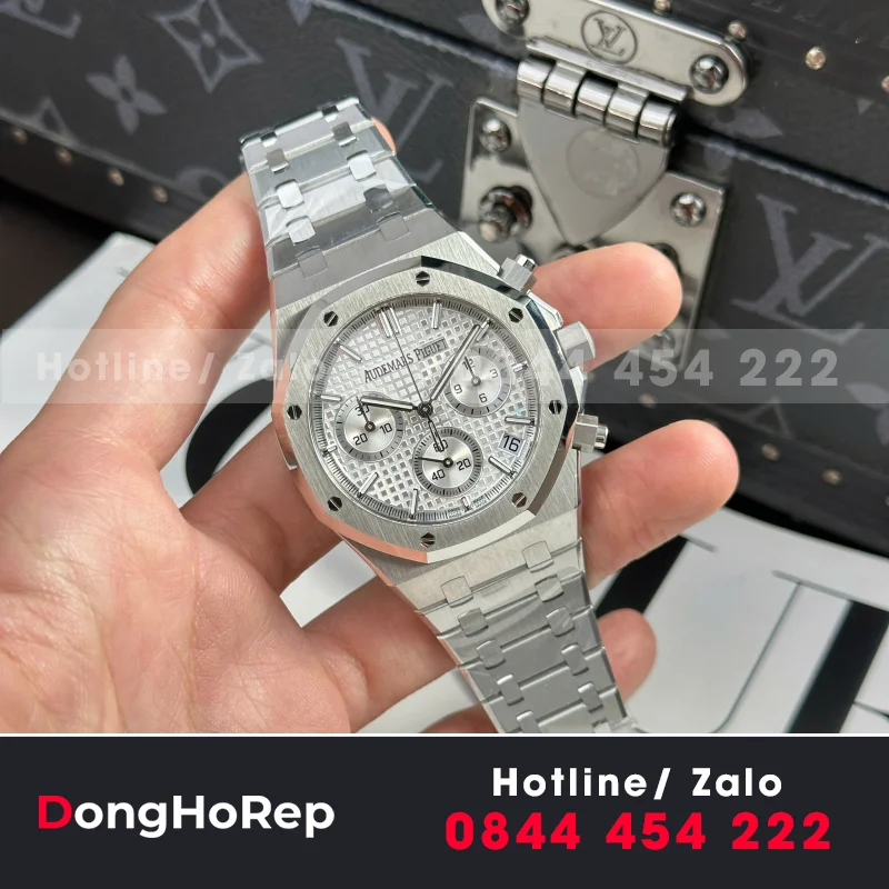 Đồng Hồ Audemars Piguet Royal Oak 26240 Replica 11 Màu Trắng Hồng Mặt Trắng APS 41mm