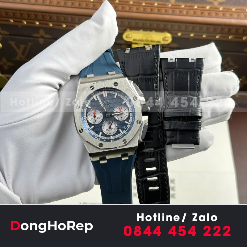 Đồng Hồ Audemars Piguet Royal Oak Offshore Chronograph 26420 Rep 1 1 Mặt Xanh Nhà Máy APP 43mm