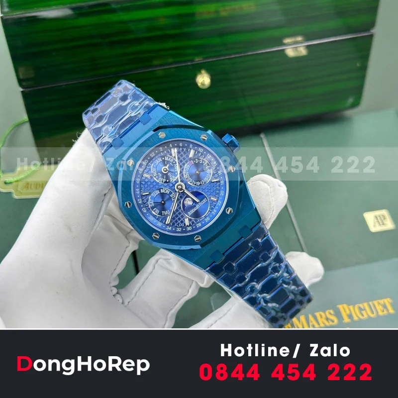 Đồng Hồ Audemars Piguet Royal Oak Perpetual Calendar 26579CS Replica 11 Màu Xanh Nhà Máy BBR 41mm