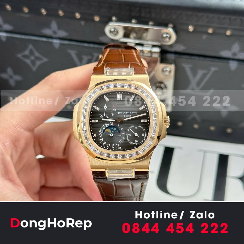 Đồng Hồ Patek Philippe Nautilus 5724G Replica 11 Vàng GRF 40mm